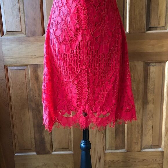 Lulus Pearson Red Lace Dress - Picture 5 of 11